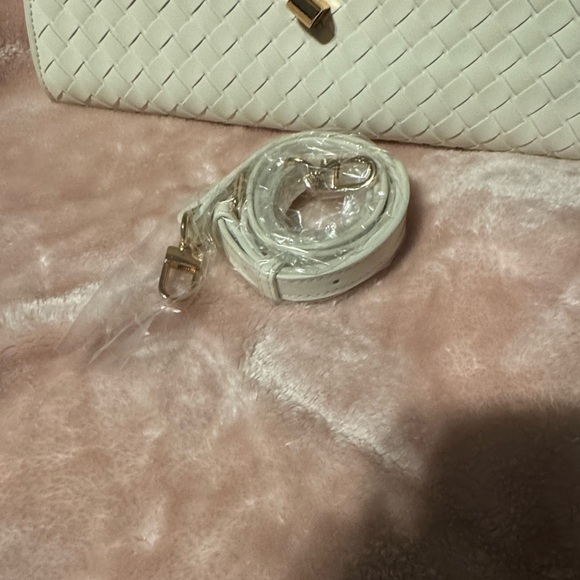 Chic Ivory Woven Clutch